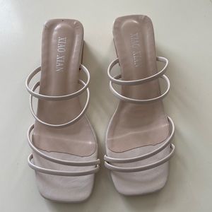 Nude strap sandals